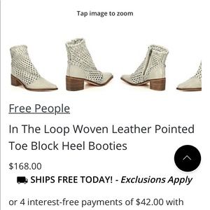 Free People In the Loop Woven Leather Boots